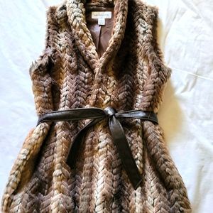 Faux fur vest
